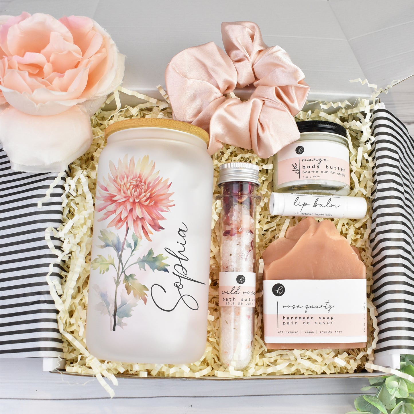 Personalized Birth Month Flower Gift Box