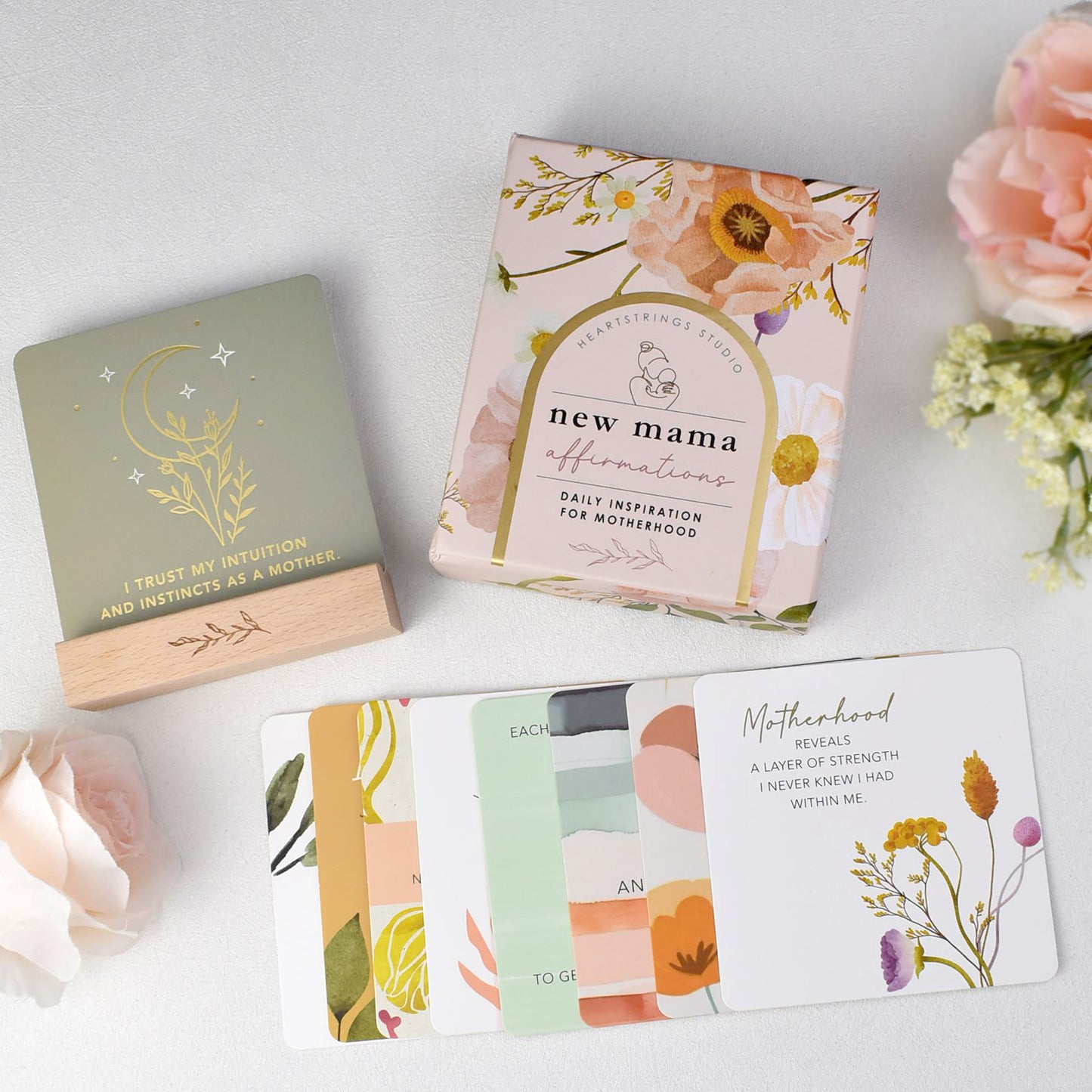 Postpartum Support Affirmation Cards for New Moms