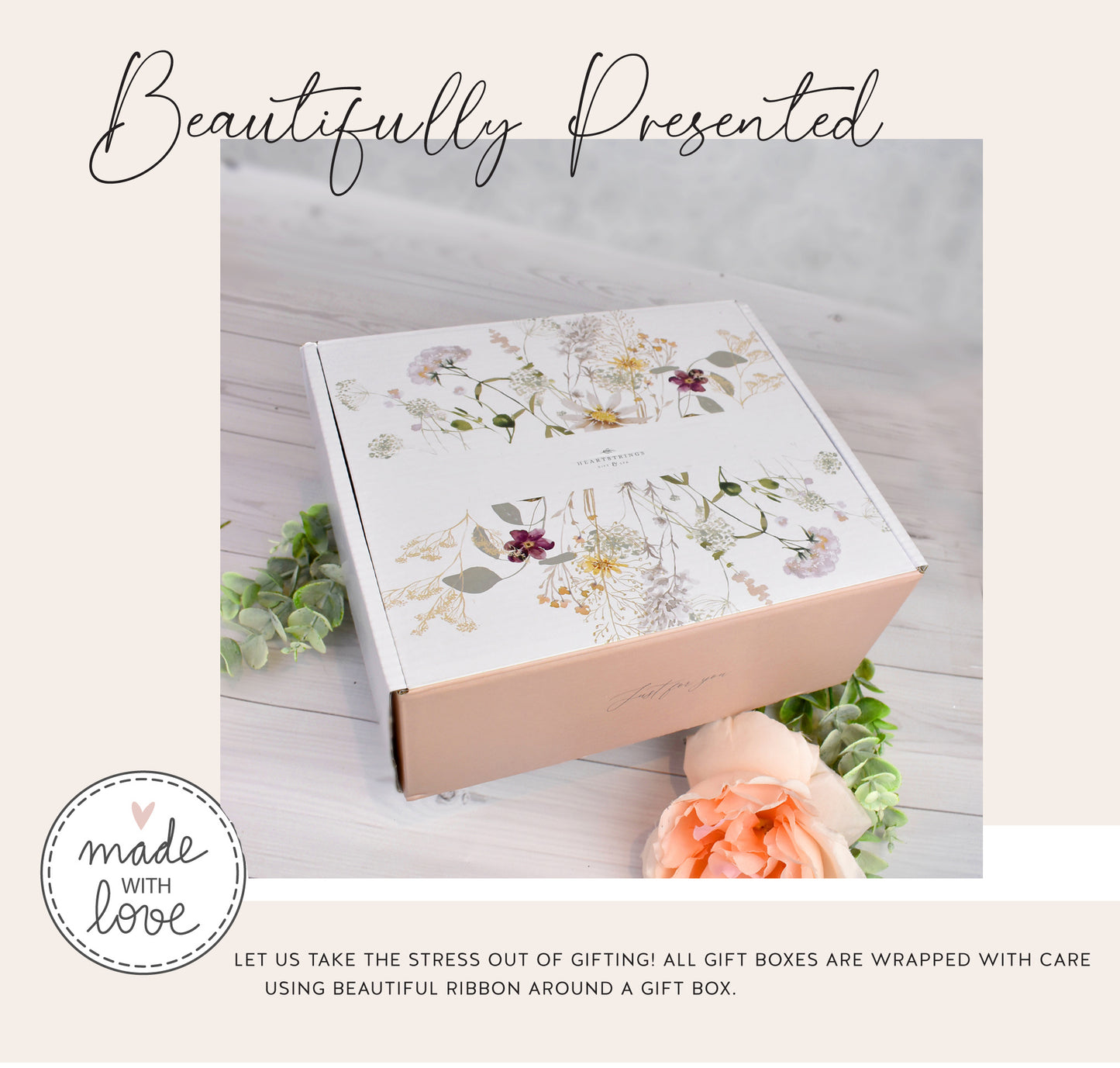 Personalized Birth Month Flower Glass tumbler Gift Box